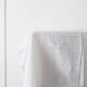 Nappe en gaze de coton upcyclée blanche