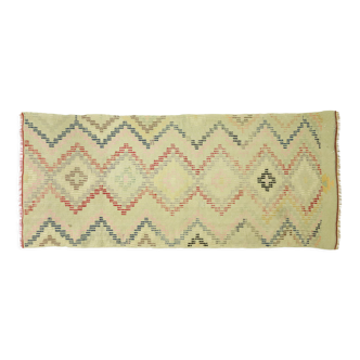 Tapis kilim artisanal anatolien 244 cm x 76 cm