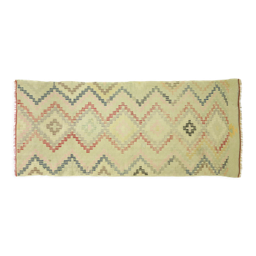 Tapis kilim artisanal anatolien 244 cm x 76 cm