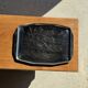 Vintage rectangular silver-plated tray with handles L37 W27 H1.5