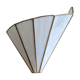 Applique forme éventail nacre et laiton