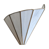 Applique forme éventail nacre et laiton