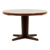 Danish Rosewood pedestal extension table attr. to Gudme Mobelfabrik, 1970s