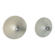 Pair of vintage wall lights, white lacquered metal, Italy 1970.