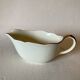 Villeroy and Boch gravy boat, 1950s, cream and gold