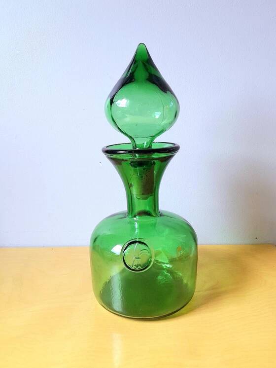 Carafe en verre Empoli 1970
