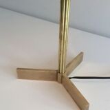 Brass and opaline lamp