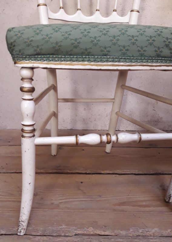 Pair of napoleon III chairs old so-called music