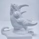 Porcelain rhinoceros design coat rack
