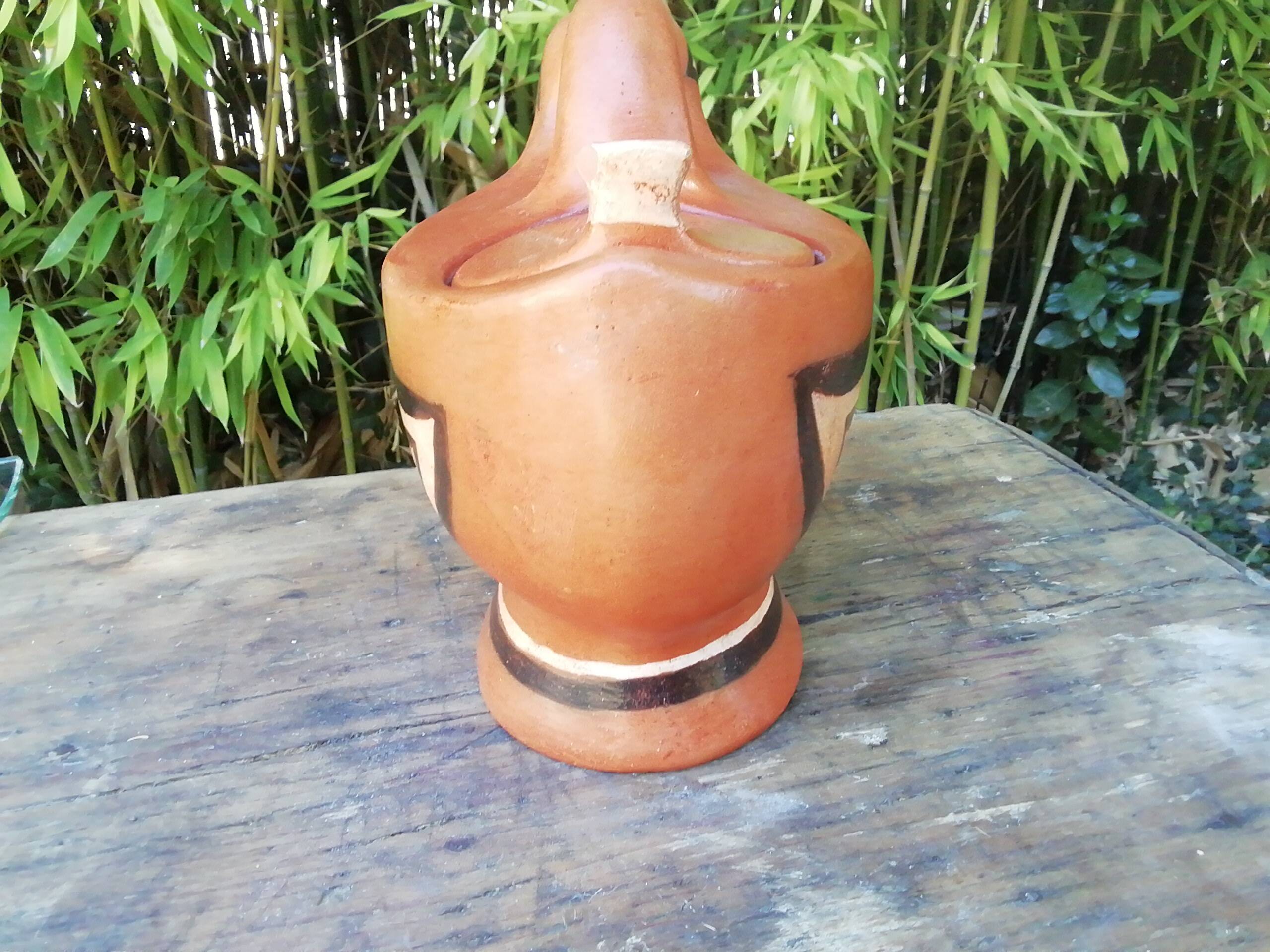 Terracotta jug, ceramic, email