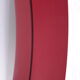 Vintage red round plastic mirror from the 1960s.