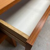 Vanity cabinet design 1970 . Teak plating. Sold without mirror.