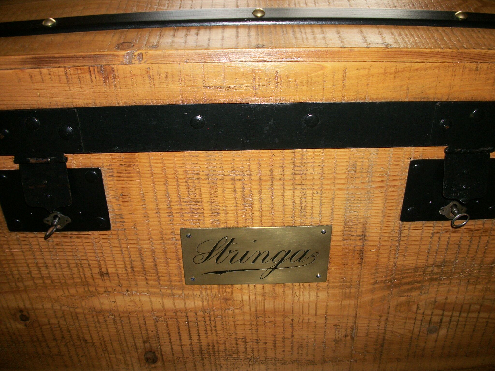 Coffre en bois malle de voyage