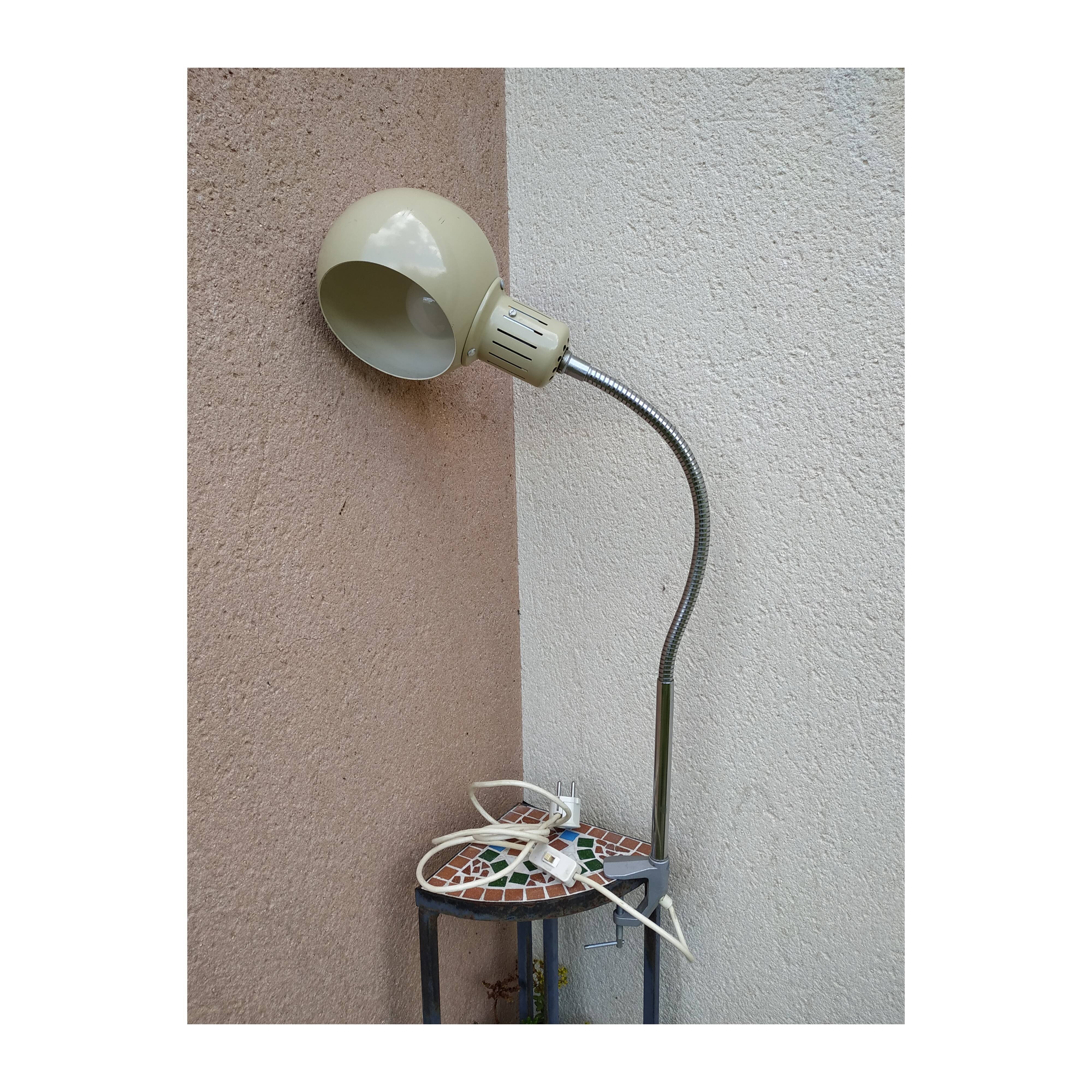 Vintage seventies hose workshop lamp