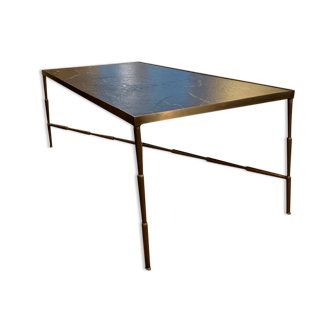 Metal marble coffee table