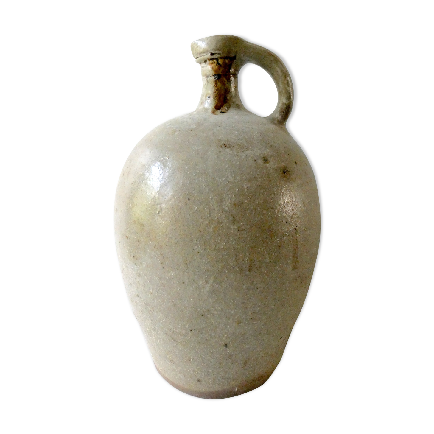 Old bonbonne in glazed stoneware