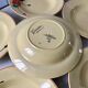 Set of 6 hollow plates digoin sarreguemines model "ginette" years 30-40