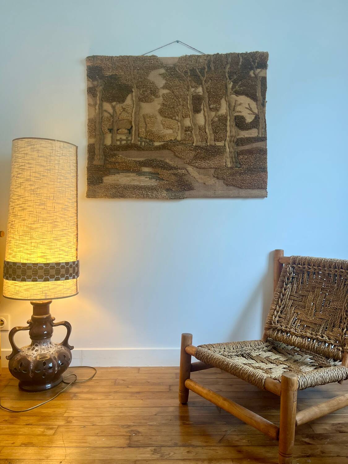 1970s wool wall tapestry