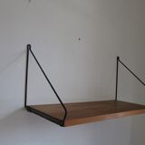 Étagère murale vintage bois 1960