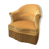 Velvet toad armchair