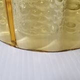Pair of pendant lamps Carl Fagerlund Orrefors vintage 1960