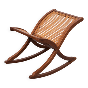 Repose-pieds en osier - 1960