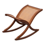 Organic shaped Wicker Footstool 1960s Holland