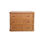 Vintage rattan chest of drawers