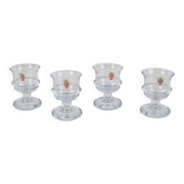Verres à shot vintage par Michael Bang pour Holmegaard, années 1970, ensemble de 4