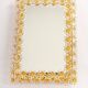 Spectacular backlit mirror in gilded brass and crystal glass by Palwa, Germany.