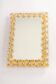 Spectacular backlit mirror in gilded brass and crystal glass by Palwa, Germany.