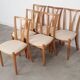 Ensemble de six chaises en frêne, design danois, années 1970, production : Danemark
