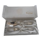 Set de 2 couverts en argent pour bébé