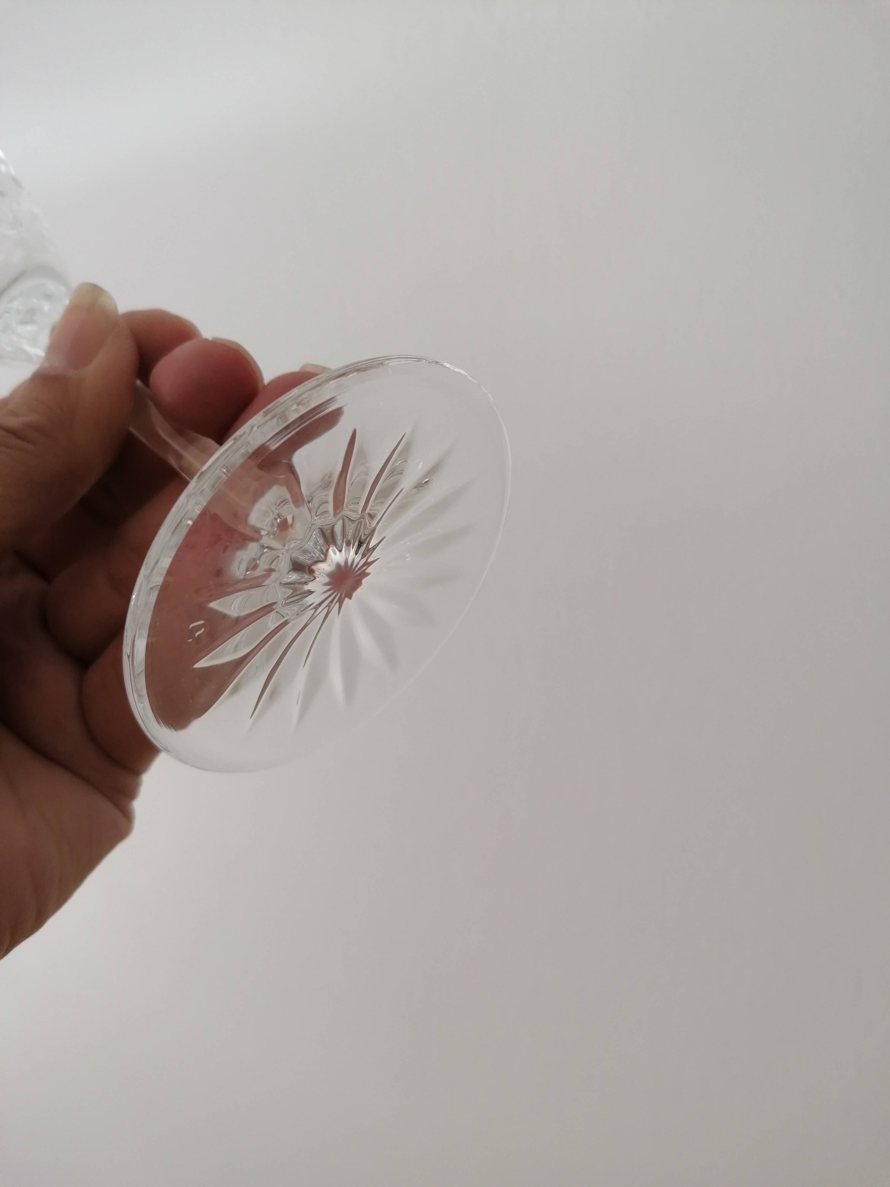 6 flûtes à champagne en cristal