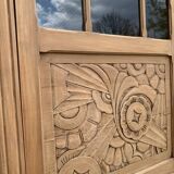 Art deco glass-glazed parisian wardrobe