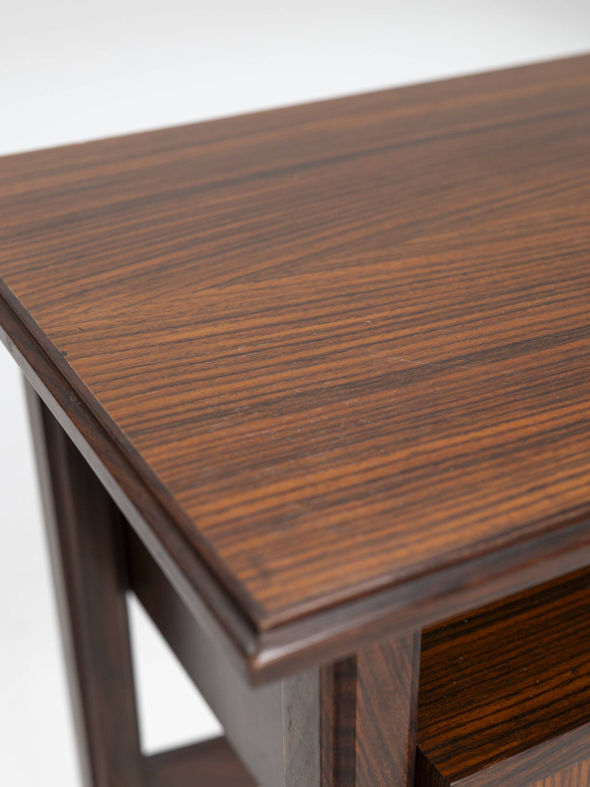 Palisander Scandinavian two-drawer Console, Denmark, 1960s