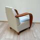 Fauteuil espagnol en hêtre et contreplaqué, années 1990.