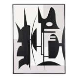 Unknown Artist, Abstract Composition, Acrylic On Canvas.