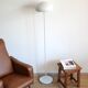 White mushroom floor lamp