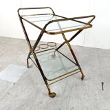 Vintage italian serving trolley style Cesare Lacca, 1950s