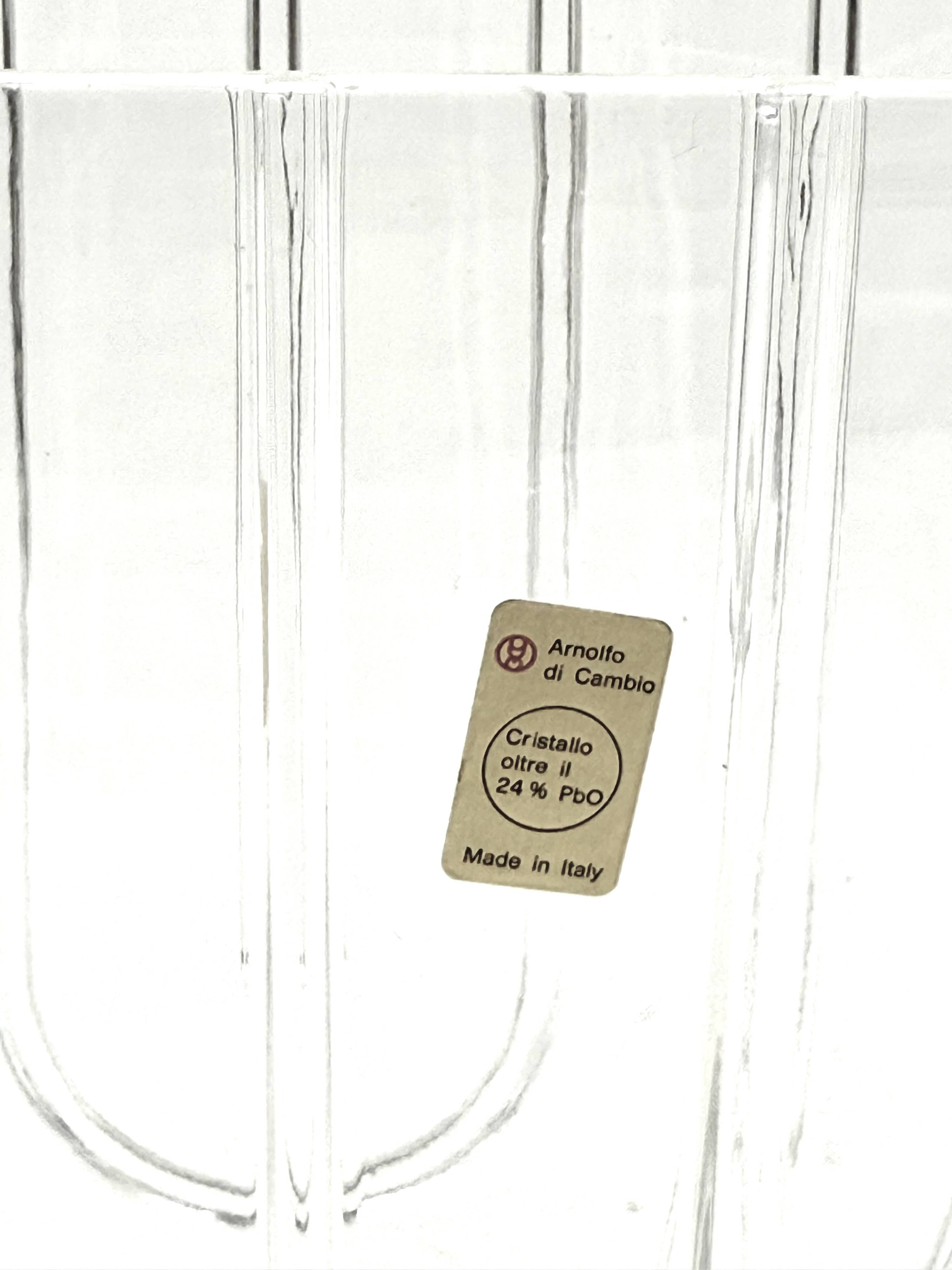 Modern crystal vase / ice bucket, Laura Griziotti for Arnolfo di Cambio 196