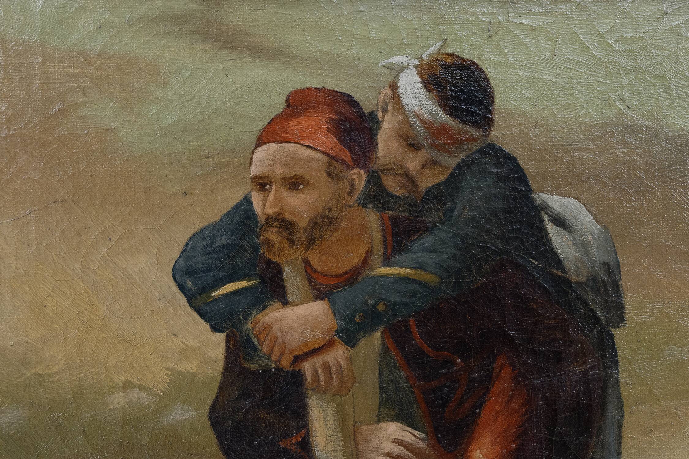 French oil painting in the style of Paul Louis Narcisse Grolleron, ca. 1900