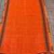 4x6 orange kilim rug, rug for kitchen, Anatolian rug, Kelim carpet