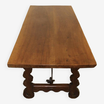 Spanish 19th century walnut table