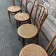 Lot de 4 chaises bistrot dépareillé  bois courbé