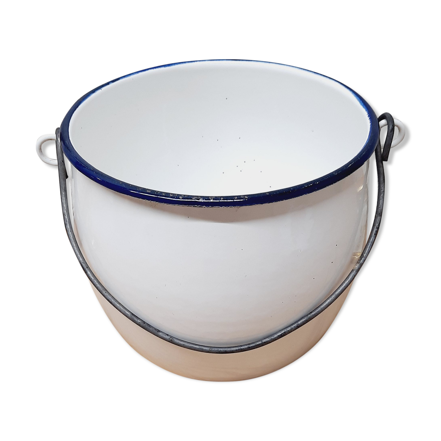 Enamelled sheet metal bucket