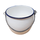 Enamelled sheet metal bucket