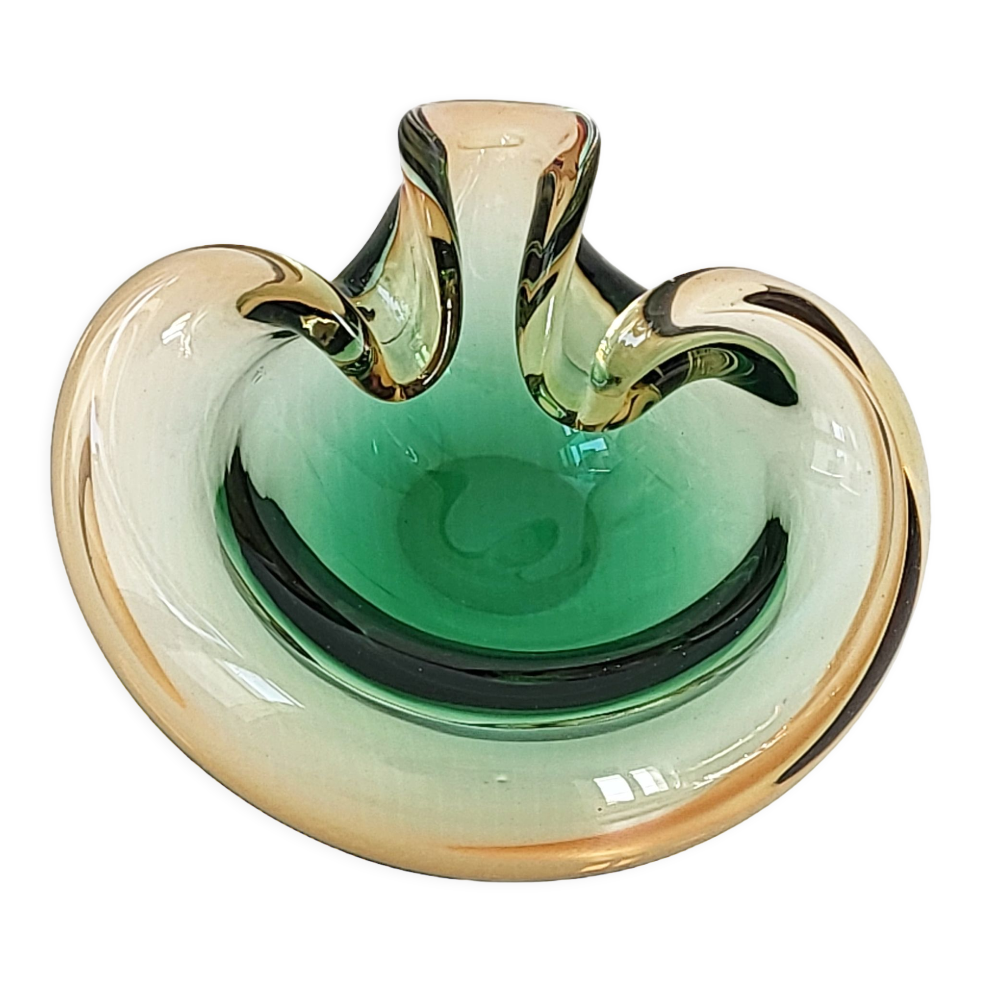 Vintage murano glass pouch tray 1960