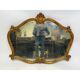 Antique mirror, 20th century, Louis XV style, gilded.