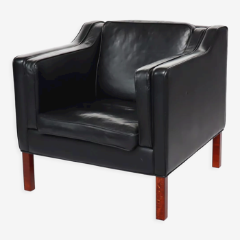 70s leather armchair